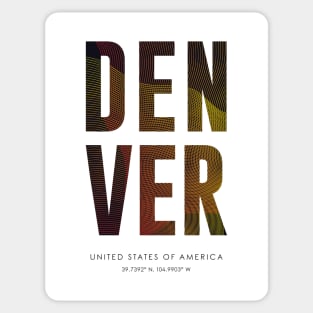 Denver City typography Sticker